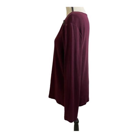 Lauren Ralph Lauren womens square neck beaded trim. Long sleeve. Size X-large - Picture 7 of 10